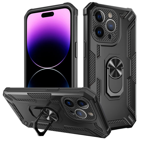 For iPhone 15 Pro Max Warship Armor 2 in 1 Shockproof Phone Case(Black) - HoMEdemic™ 