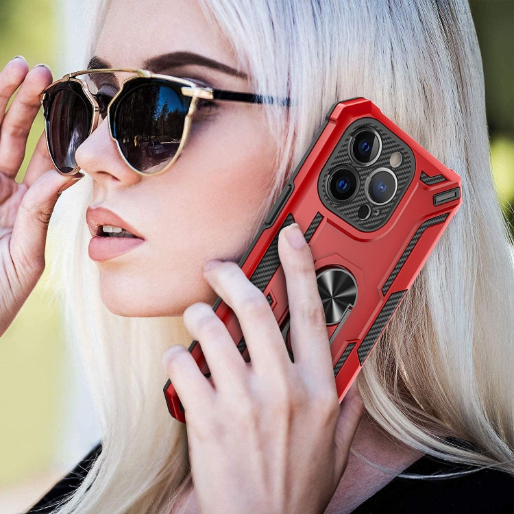 For iPhone 15 Pro Warship Armor 2 in 1 Shockproof Phone Case(Red) - HoMEdemic™ 