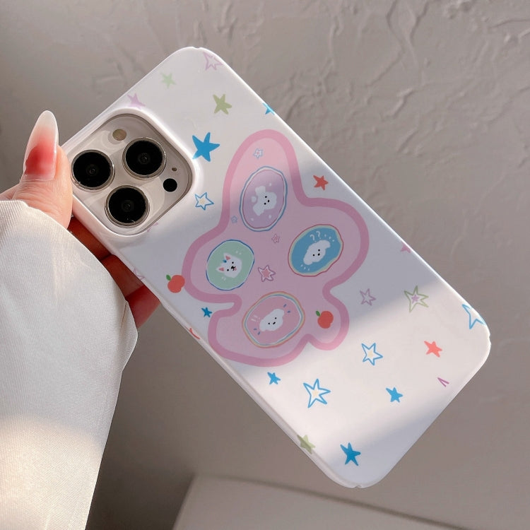 For iPhone 15 Pro Painted Pattern PC Phone Case(Starry Dogs) - HoMEdemic™ 