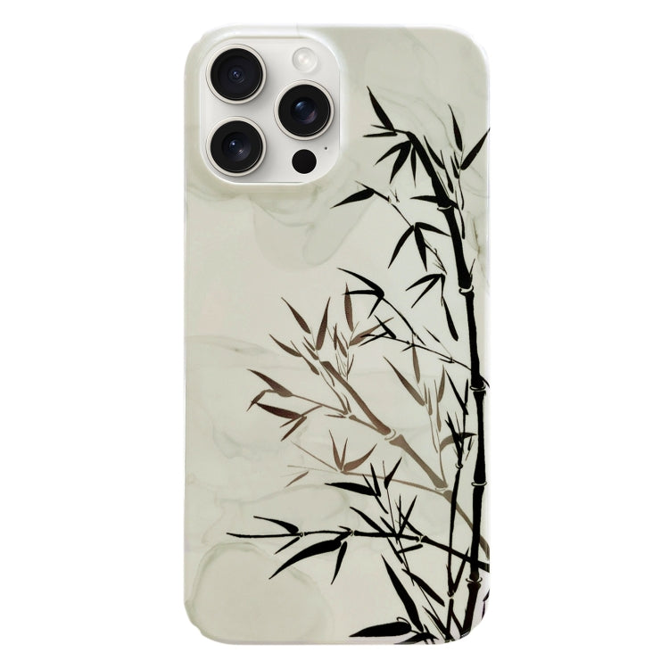 For iPhone 15 Pro Painted Pattern PC Phone Case(Ink Painting) - HoMEdemic™ 