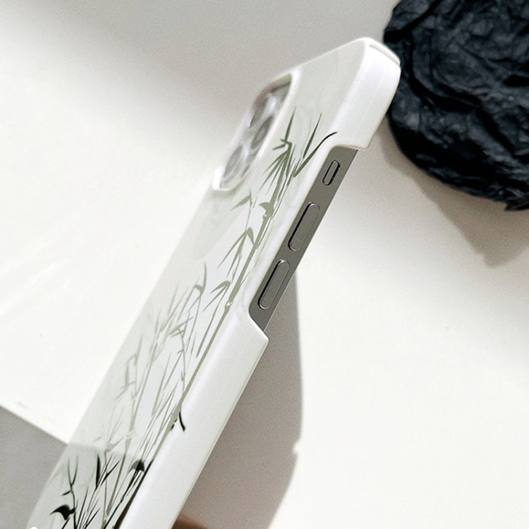 For iPhone 15 Pro Painted Pattern PC Phone Case(Ink Painting) - HoMEdemic™ 