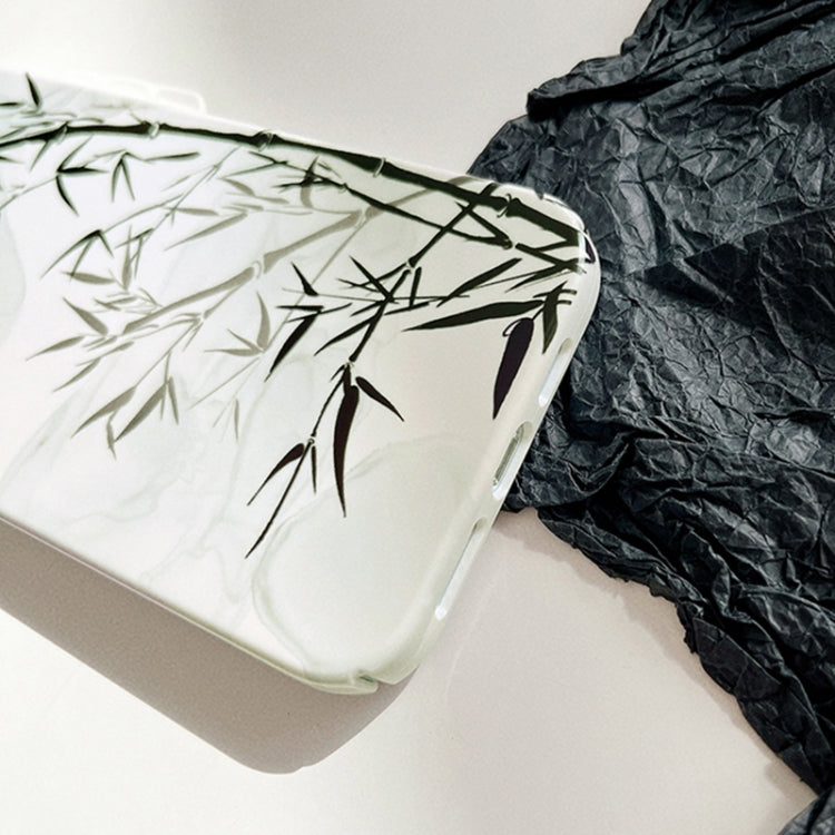 For iPhone 15 Pro Painted Pattern PC Phone Case(Ink Painting) - HoMEdemic™ 