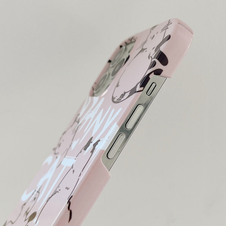 For iPhone 15 Pro Painted Pattern PC Phone Case(CATs) - HoMEdemic™ 
