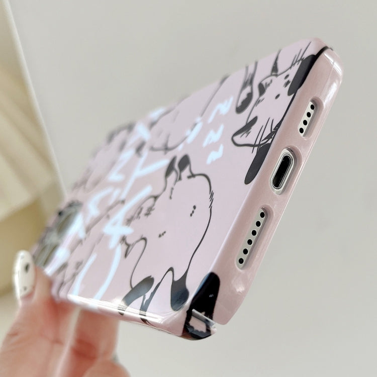 For iPhone 15 Pro Painted Pattern PC Phone Case(CATs) - HoMEdemic™ 