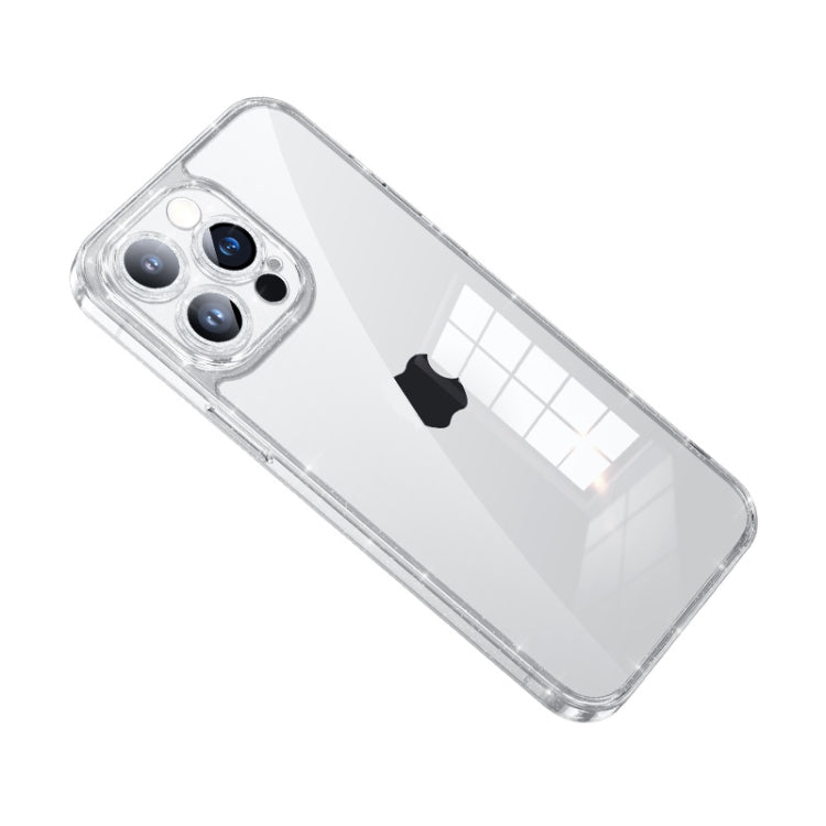 For iPhone 14 Pro SULADA Glittery TPU + Tempered Glass Phone Case(Transparent) - HoMEdemic™ 