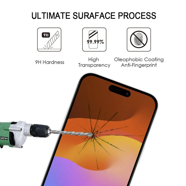 For iPhone 15 Pro Full Glue Screen Tempered Glass Film - HoMEdemic™ 