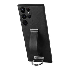 For Samsung Galaxy S24 Ultra 5G SULADA PC Hybrid Leather Texture Skin Feel Shockproof Phone Case(Black) - HoMEdemic™ 