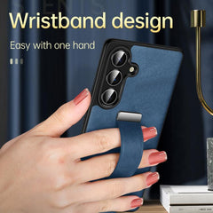 For Samsung Galaxy S24 Ultra 5G SULADA PC Hybrid Leather Texture Skin Feel Shockproof Phone Case(Black) - HoMEdemic™ 