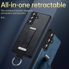 For Samsung Galaxy S24 Ultra 5G SULADA PC Hybrid Leather Texture Skin Feel Shockproof Phone Case(Black) - HoMEdemic™ 