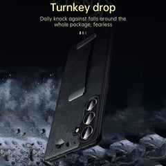 For Samsung Galaxy S24 Ultra 5G SULADA PC Hybrid Leather Texture Skin Feel Shockproof Phone Case(Black) - HoMEdemic™ 