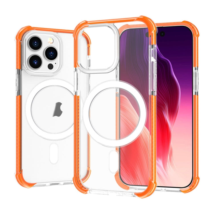 For iPhone 15 Pro Acrylic Magsafe Magnetic Shockproof Phone Case(Orange) - HoMEdemic™ 