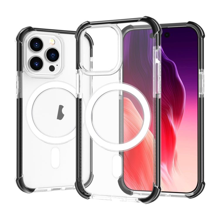 For iPhone 15 Pro Acrylic Magsafe Magnetic Shockproof Phone Case(Transparent Black) - HoMEdemic™ 
