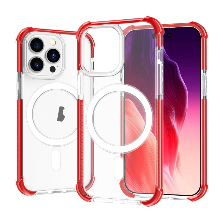 For iPhone 15 Pro Acrylic Magsafe Magnetic Shockproof Phone Case(Red) - HoMEdemic™ 