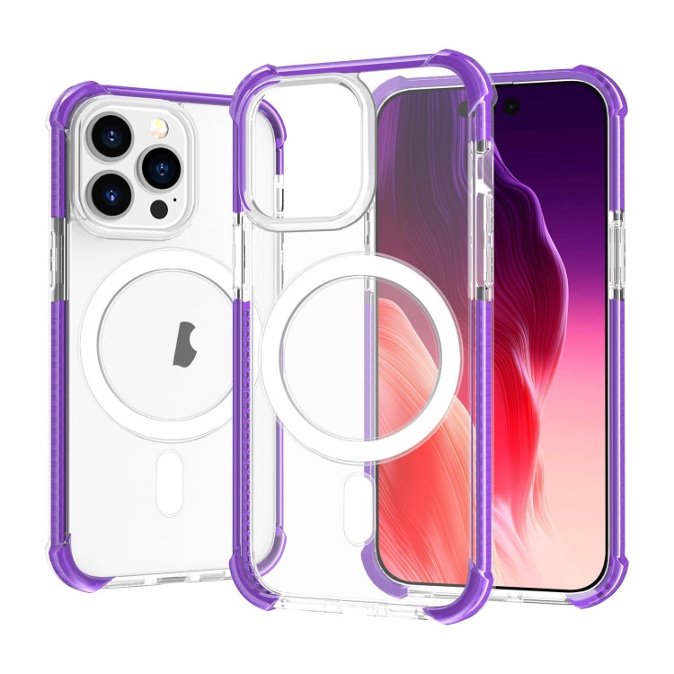 For iPhone 15 Pro Acrylic Magsafe Magnetic Shockproof Phone Case(Purple) - HoMEdemic™ 