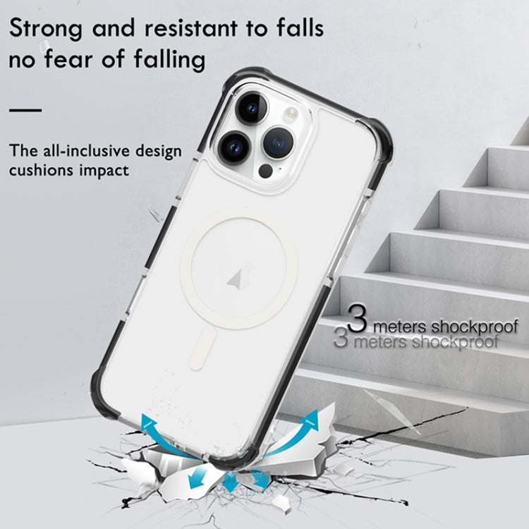 For iPhone 15 Pro Acrylic Magsafe Magnetic Shockproof Phone Case(Brown) - HoMEdemic™ 