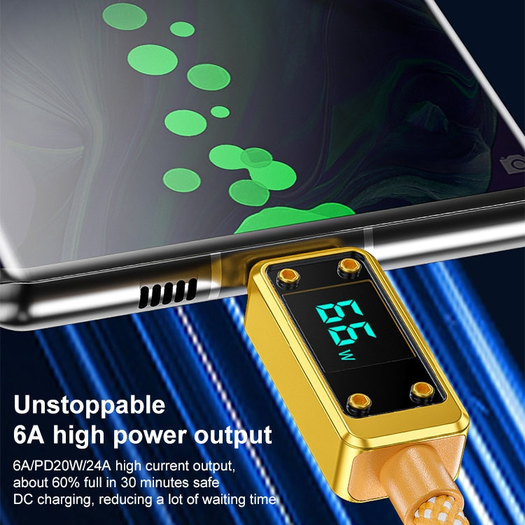 WK WDC-06i 2.4A USB to 8 Pin Digital Display Data Cable, Length: 1m(Yellow) - HoMEdemic™ 