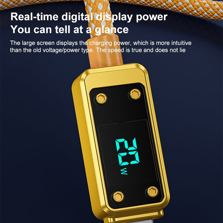 WK WDC-06i 2.4A USB to 8 Pin Digital Display Data Cable, Length: 1m(Yellow) - HoMEdemic™ 