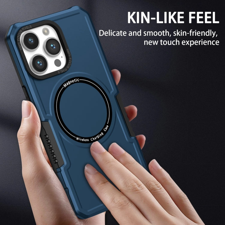 For iPhone 15 Pro Shockproof Armor MagSafe Phone Case(Dark Blue) - HoMEdemic™ 