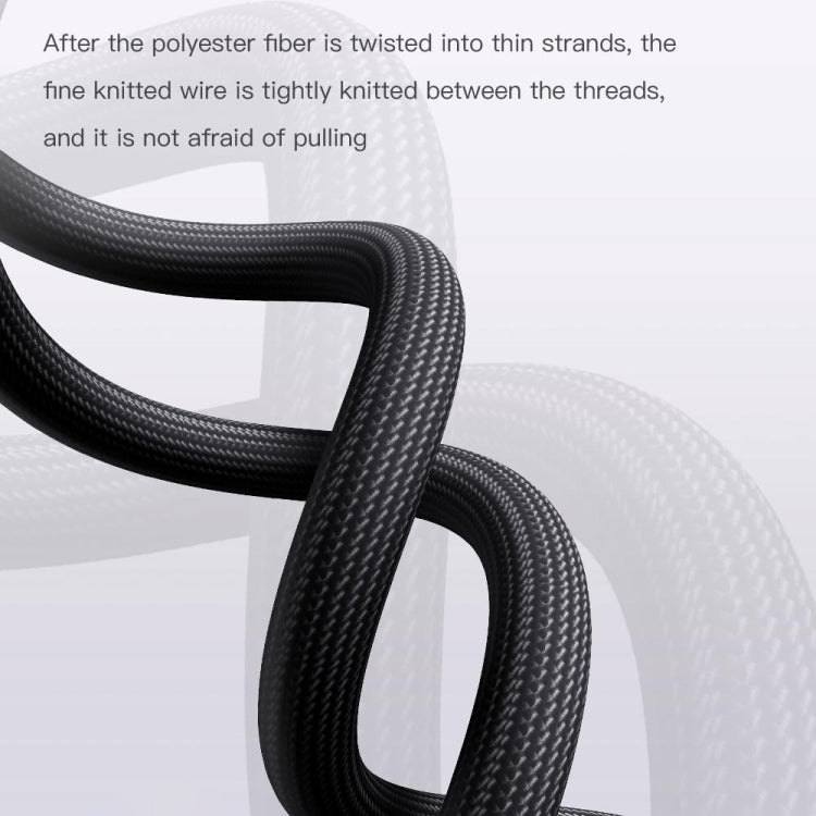 TOTU CB-8-L 12W USB to 8 Pin Transparent Braided Data Cable, Length: 1.5m - HoMEdemic™ 