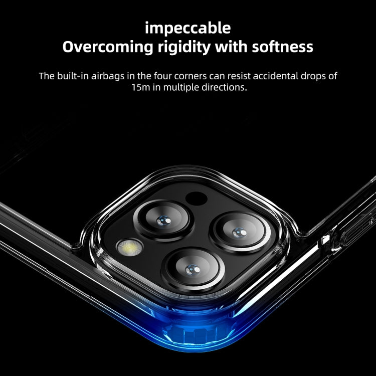 For iPhone 15 Pro Ice-Crystal Matte TPU Hard PC Phone Case(Blue) - HoMEdemic™ 