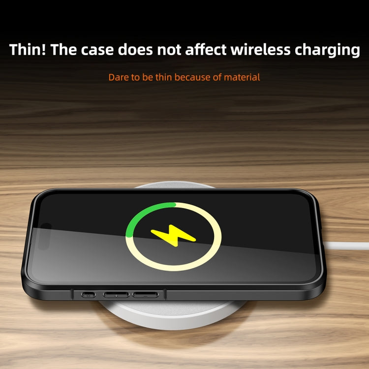 For iPhone 15 Pro Ice Crystal Transparent PC + TPU Phone Case(Grey) - HoMEdemic™ 