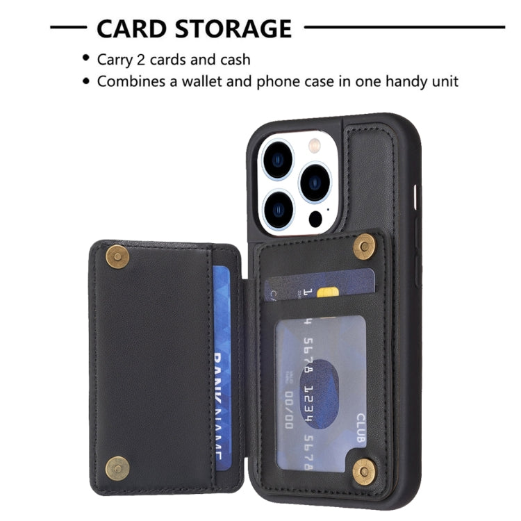 For iPhone 15 Pro BF26 Wave Pattern Card Bag Holder Phone Case(Black) - HoMEdemic™ 