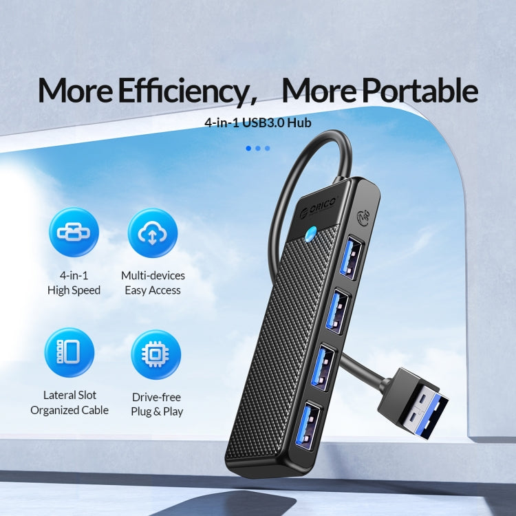 ORICO PAPW4A-U3 4 in 1 USB to USB Multi-function Docking Station HUB Adapter(Black) - HoMEdemic™ 