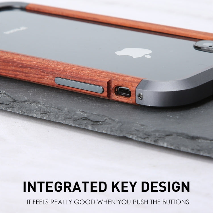 For iPhone XS Max R-JUST Metal + Wood Frame Protective Case - HoMEdemic™ 