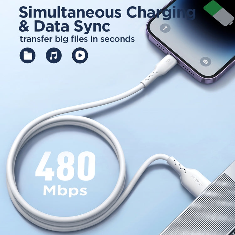 JOYROOM SA26-AL3 Flash Charge Series 3A USB to 8 Pin Fast Charging Data Cable, Cable Length:1m(Black) - HoMEdemic™ 