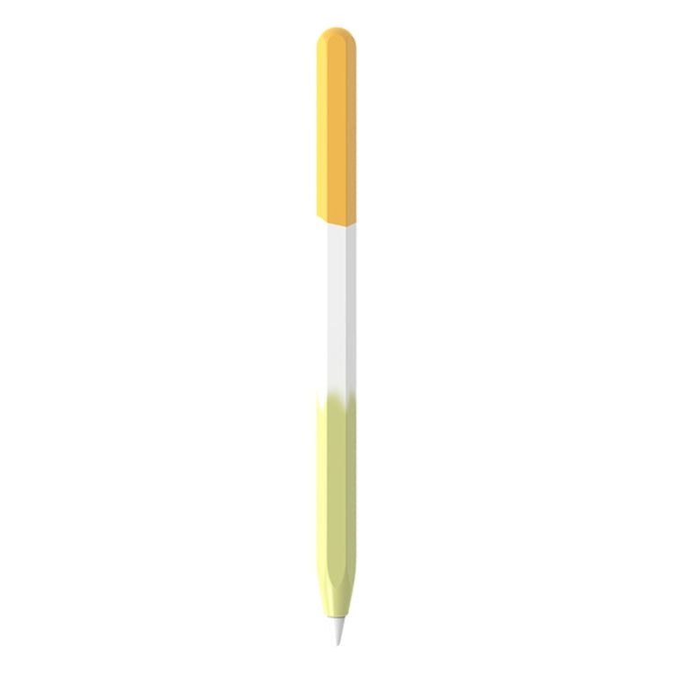 For Apple Pencil 1 LOVE MEI Rainbow Liquid Silicone Protective Pen Case(Yellow) - HoMEdemic™ 