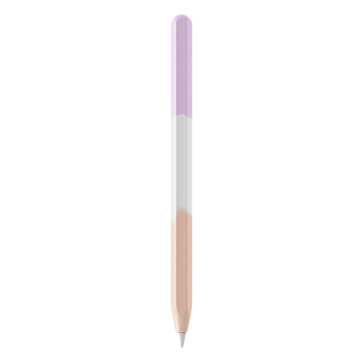 For Apple Pencil 1 LOVE MEI Rainbow Liquid Silicone Protective Pen Case(Purple) - HoMEdemic™ 
