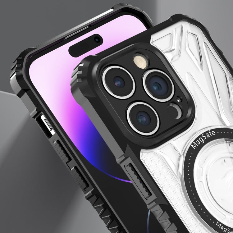 For iPhone 15 Pro Double-sided Non-slip PC+TPU Magsafe Magnetic Phone Case(Dark Purple) - HoMEdemic™ 