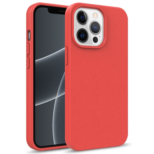 For iPhone 15 Pro Max Starry Series Shockproof Straw Material + TPU Protective Case(Red) - HoMEdemic™ 