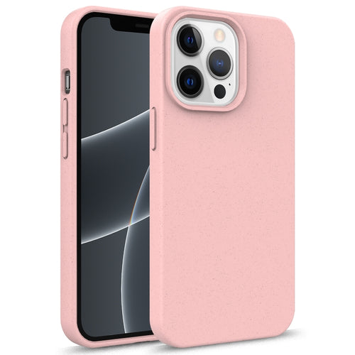 For iPhone 15 Pro Max Starry Series Shockproof Straw Material + TPU Protective Case(Pink) - HoMEdemic™ 