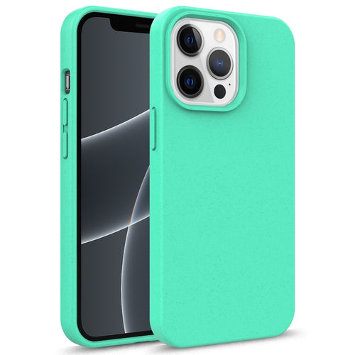 For iPhone 15 Pro Max Starry Series Shockproof Straw Material + TPU Protective Case(Green) - HoMEdemic™ 