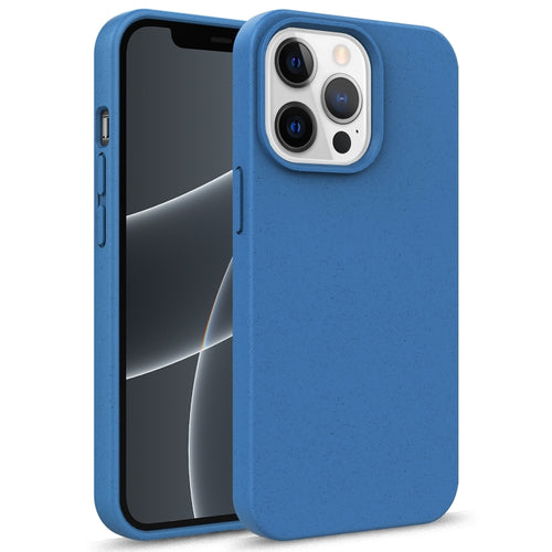 For iPhone 15 Pro Max Starry Series Shockproof Straw Material + TPU Protective Case(Blue) - HoMEdemic™ 