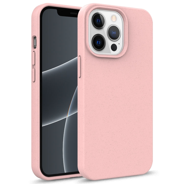 For iPhone 15 Pro Starry Series Shockproof Straw Material + TPU Protective Case(Pink) - HoMEdemic™ 