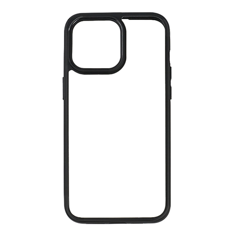 For iPhone 15 Pro Frosted TPU + Transparent PC Phone Case(Black) - HoMEdemic™ 