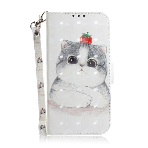 For iPhone 15 Pro Max 3D Colored Horizontal Flip Leather Phone Case(Cute Cat) - HoMEdemic™ 