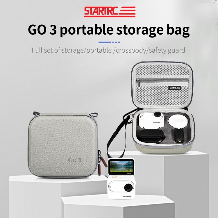 For Insta360 GO 3 / GO 3S STARTRC Portable PU Storage Box Case(Grey) - HoMEdemic™ 