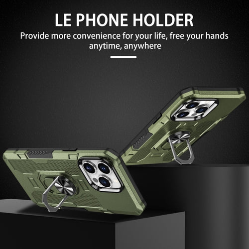 For iPhone 15 Pro Max Ring Holder Armor Hybrid Phone Case(Green) - HoMEdemic™ 