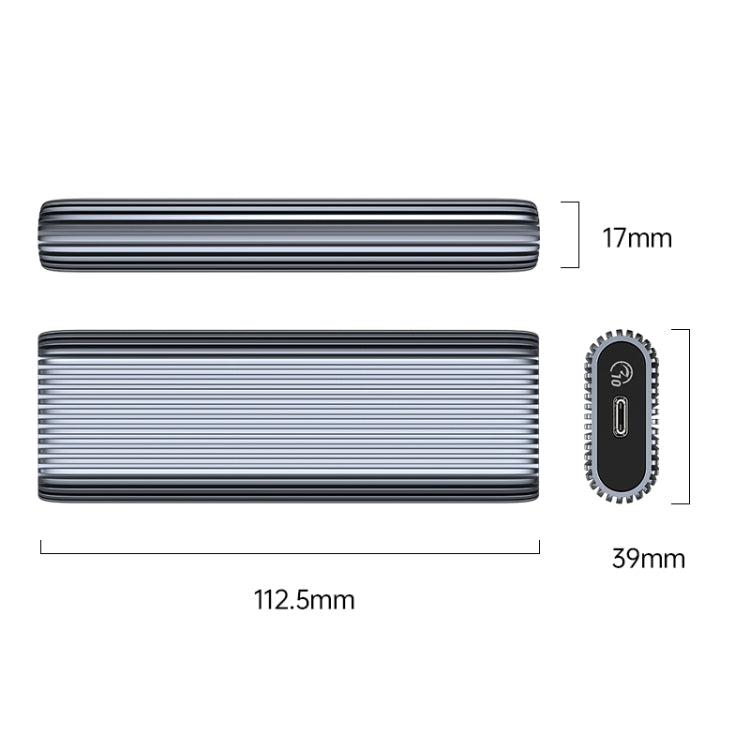 ORICO AM2C3-G2 M.2 NVME SSD Enclosure(Grey) - HoMEdemic™ 