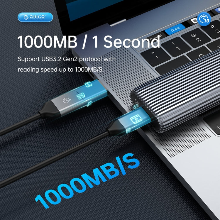 ORICO AM2C3-G2 M.2 NVME SSD Enclosure(Grey) - HoMEdemic™ 