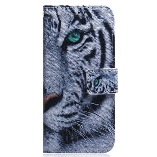 For iPhone 15 Pro Max Coloured Drawing Flip Leather Phone Case(Tiger) - HoMEdemic™ 