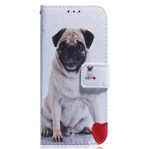 For iPhone 15 Pro Max Coloured Drawing Flip Leather Phone Case(Pug) - HoMEdemic™ 