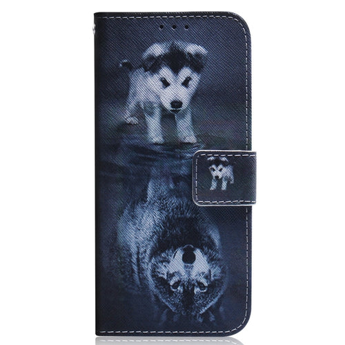 For iPhone 15 Pro Max Coloured Drawing Flip Leather Phone Case(Wolf and Dog) - HoMEdemic™ 