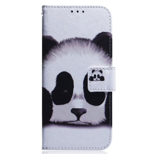 For iPhone 15 Pro Max Coloured Drawing Flip Leather Phone Case(Panda) - HoMEdemic™ 