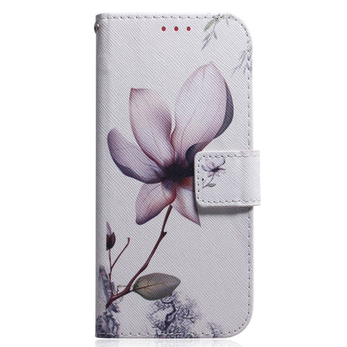 For iPhone 15 Pro Max Coloured Drawing Flip Leather Phone Case(Magnolia) - HoMEdemic™ 