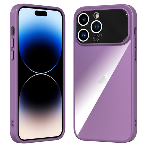 For iPhone 15 Pro Max Large Window Acrylic + TPU Phone Case(Night Purple) - HoMEdemic™ 