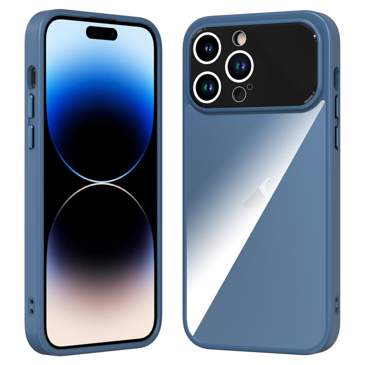 For iPhone 15 Pro Large Window Acrylic + TPU Phone Case(Sapphire) - HoMEdemic™ 